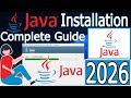 How to Install Java on Windows 10/11 [ 2026 Update ] JAVA HOME, JDK Installation | Java Programming