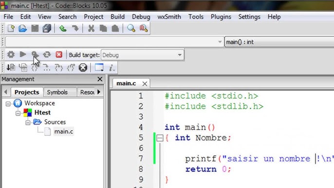 Code Blocks New Project Clipart
