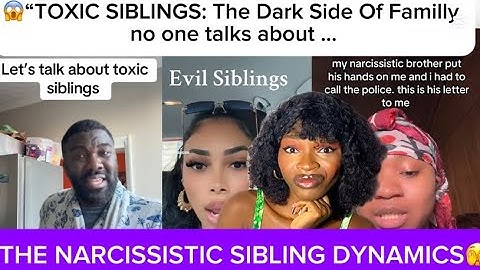 😱NARCISSISTIC SIBLINGS: The Hidden Abuse No One Talks About.