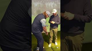 When the lesson is so good all you can do is laugh😂 #golf #compression #irons #compressed #golfers