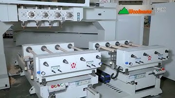 MÁY CNC 4 TRỤC 16 DAO GIA CÔNG CHÂN BÀN CHÂN GHẾ WOODMASTER