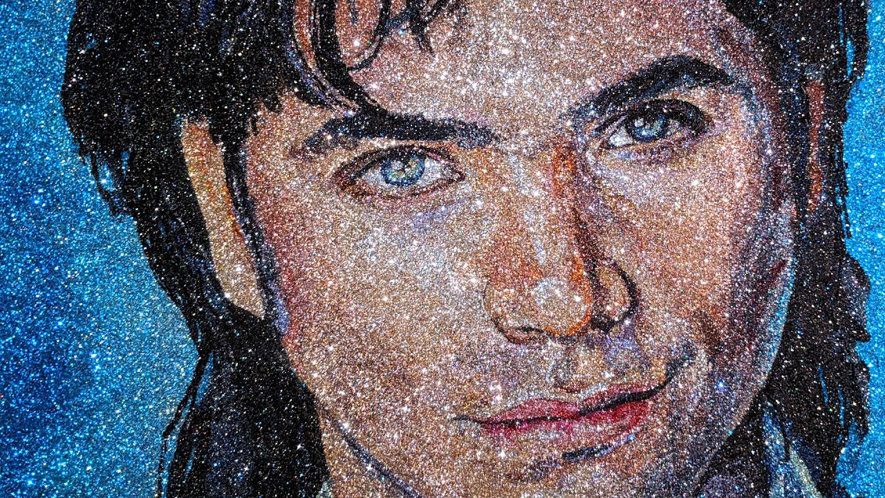 UNCLE JESSE (John Stamos) GLITTER ART REVEAL by TRILLI