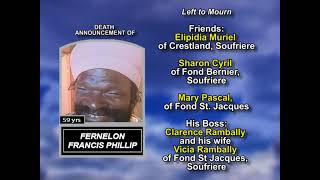 Fernelon Francis Philip ~ Long Obituary