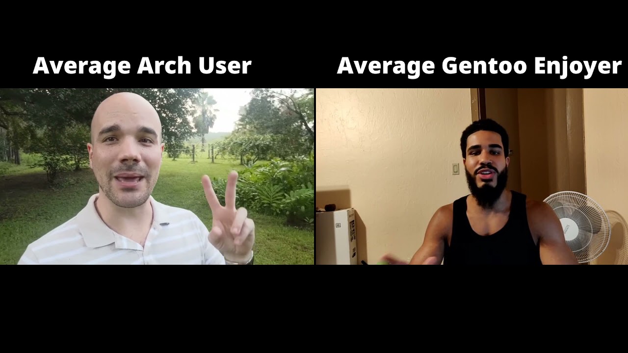 average Arch user VS average Gentoo enjoyer - YouTube