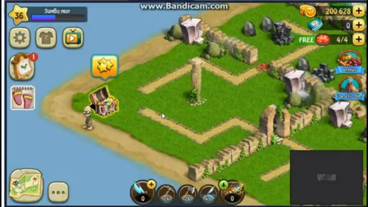 Остров вулкана зомби ферма мобильная версия карта