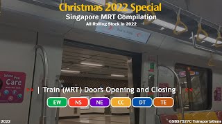 [Christmas 2022 Special] Singapore MRT - Doors Open & Close Compilation, 2022 screenshot 4