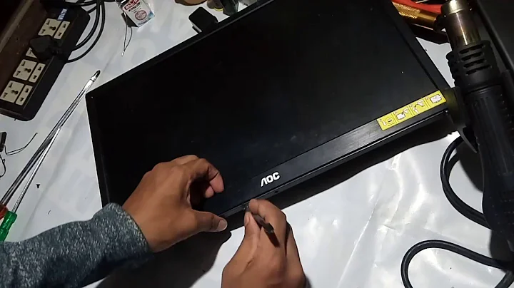 How to open a monitor LCD and LED