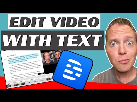 EDIT YOUR YOUTUBE VIDEO LIKE A WORD DOCUMENT WITH DESCRIPT | Beginners Editing Software