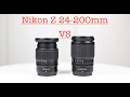 Nikon Z 24-200mm VS Z 24-70mm F4S. Picture Quilty, Focus breathing, Focus speed.