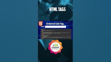 List tags in HTML - web development internship - kaashiv infotech real or fake #kaashiv