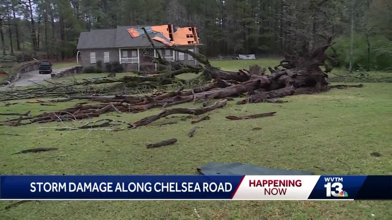 Assessing the damage after strong overnight storms hit Alabama - YouTube