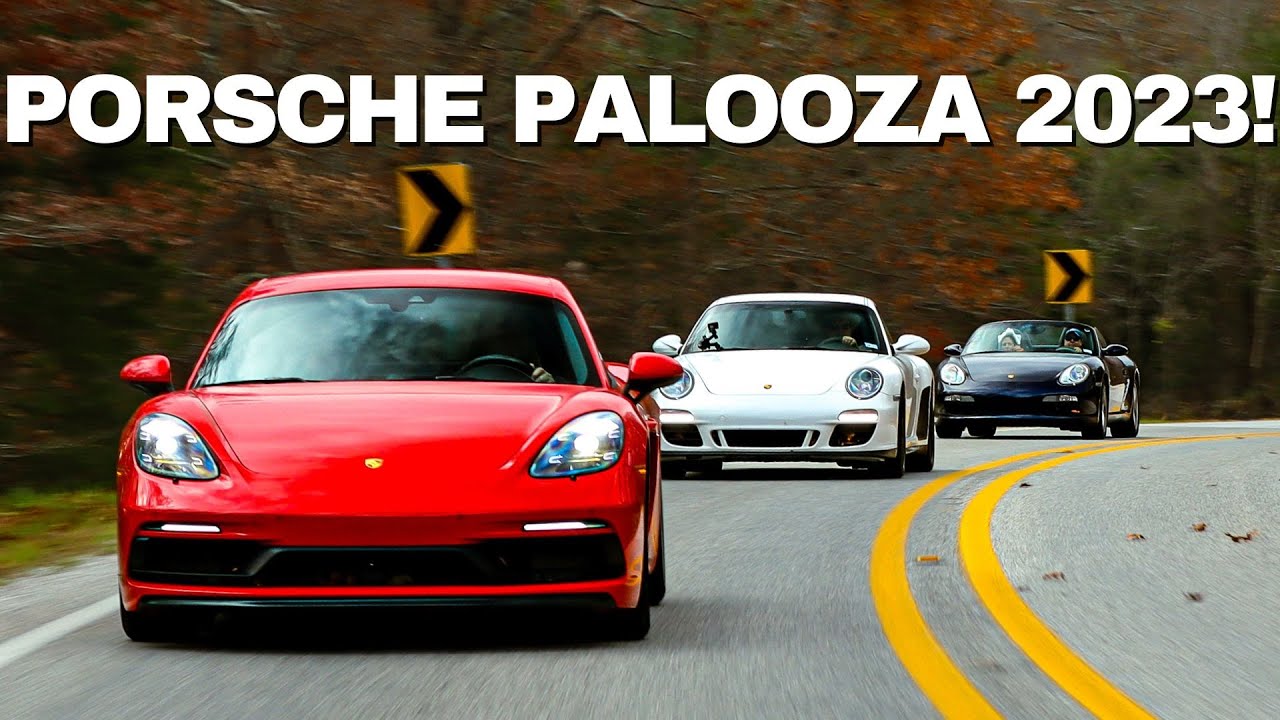 Hundreds of Porsches at Porsche Palooza in Eureka Springs Arkansas 2023