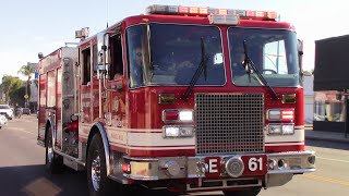 LAFD Engine 61 Responding