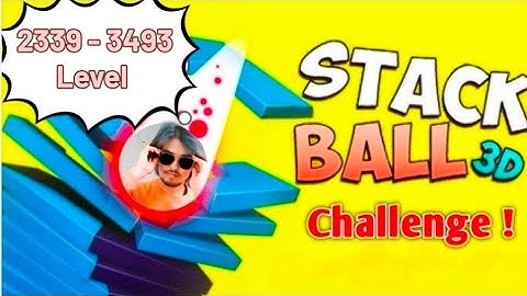 3394 - 3493 Level 🎚️ AMAZING STACKBALL CRUSH 3D  1 - #stackball #shorts