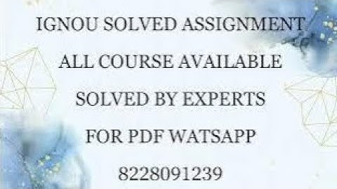 bpac 111 solved assignment 2023-24 / IGNOU bpac 111 solved Assignment 2023-24 / pdf wtsp 8228091239
