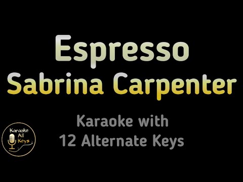 Sabrina Carpenter - Espresso Karaoke Instrumental Lower Higher Male x Original Key
