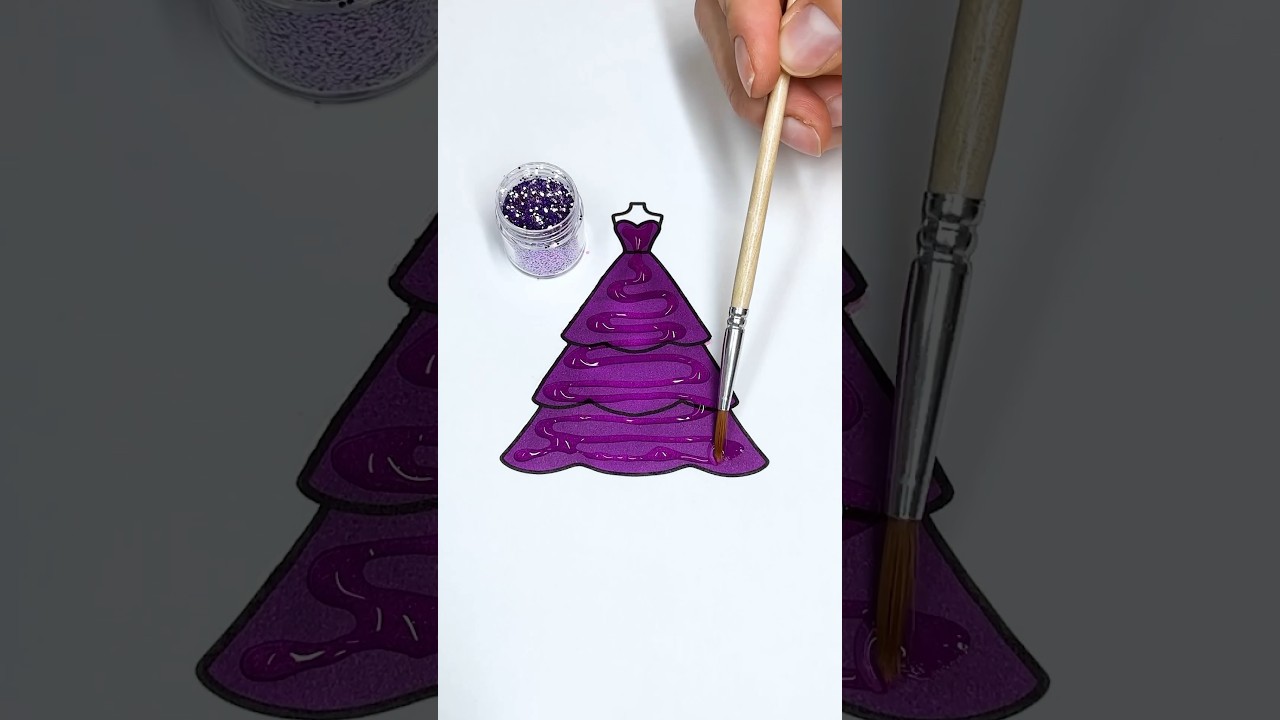 Purple Princess ✨💜✨Glitter Dress 🎨 