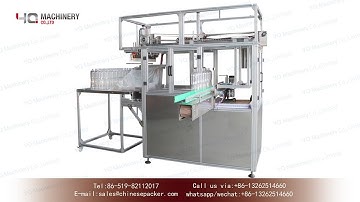 Automatic empty bottles bagging machine|YQ machinery bottle packaging equipment