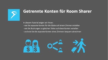 SIHOT Video Tutorial - Getrennte Konten für Room Sharer