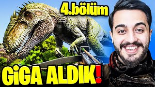 HARİTADA SADECE 1 TANE OLAN DEV GİGA DİNAZORU 1 SAATTE EVCİLLEŞTİRDİK! Ark Survival Evolved #4