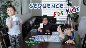 Sequence for Kids Board Game    family and friends party challenge games   Toys Review