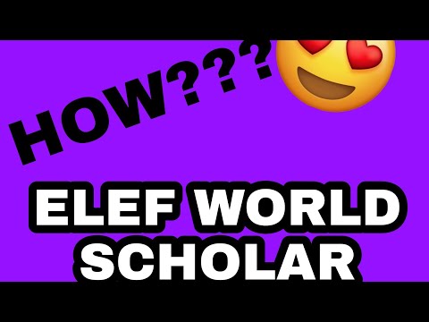 HOW TO BE SCHOLAR AND OWNED IN ELEF WORLD