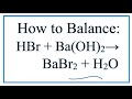 Balancing Chemical Equations Practice