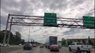 I.5 SB  driving from Tacoma, WA to Dupont, WA  on Friday  busy traffic,  no cut.