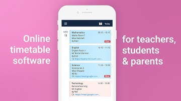 School Organisation Anywhere with Timetables I Satchel