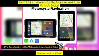 Ekiy 5.0 Inch Wireless Carplay Moto Android Auto Portable Digital Motorcycle screenshot 5