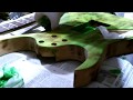 First coat of green wood stain on jem guitar First coat of green wood stain on jem guitar