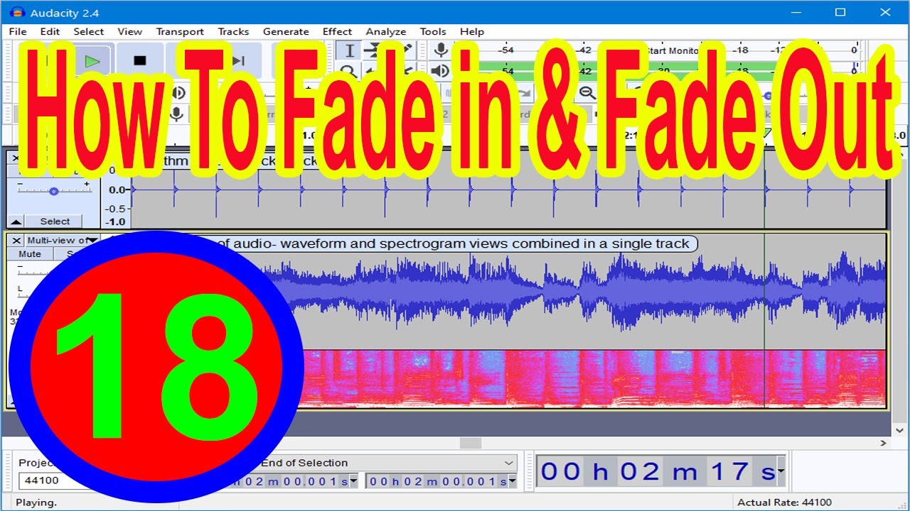 How to Apply Fade in and Fade out in audacity Urdu/Hindi / How to Voice Fade in and Fade Out ...