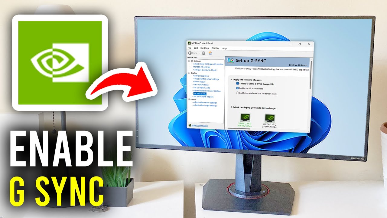 How To Turn On G Sync - Step By Step - YouTube