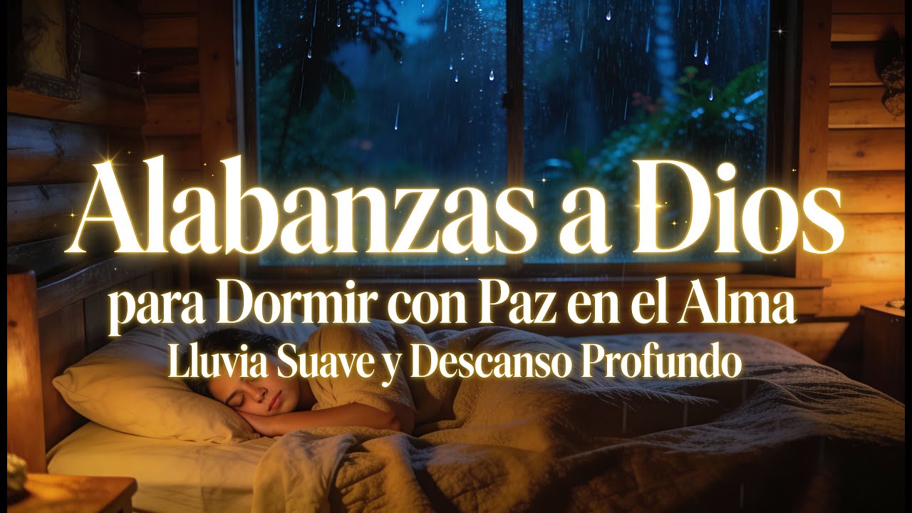 🌙🙏 Alabanzas a Dios para Dormir con Paz en el Alma | Lluvia Suave y Descanso Profundo 🌧️✨