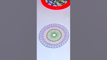 Relaxing Spiral Pattern #shorts #spirograph #satisfying #pattern #asmr  #art #viral #drawing