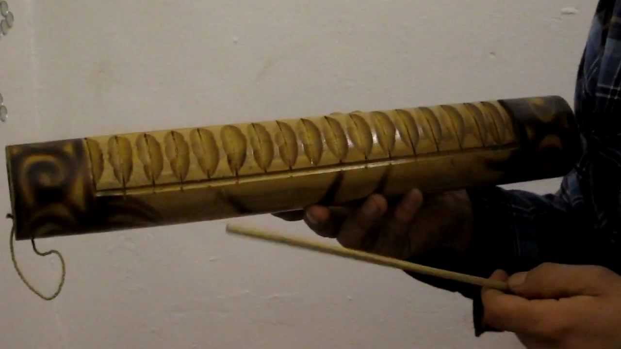 GU0 Guiro Bambú XXL/Large Bamboo Guiro YouTube