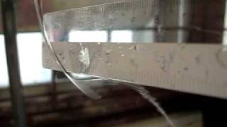 effect of electrostatic energy on stream of water.