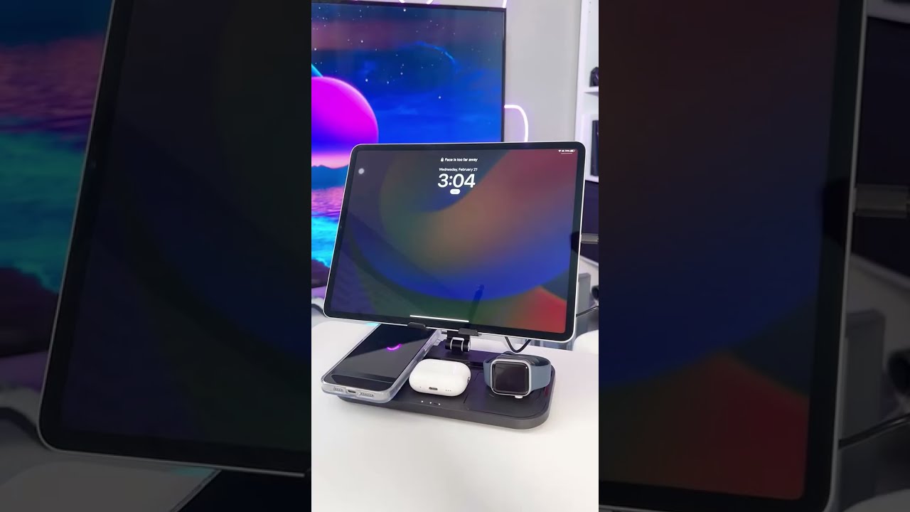4 In 1 Wireless Charger For IPad IPhone Airpods And Apple Watch Brandonwavetech