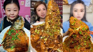 Chinese Mukbang Food Eating Show | God eats fish, Spicy Braised Fish #135