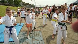 Karate Kyokushin, czyli jedna z wielu atrakcji podczas festynu rodzinnego w Kowalewie Pomorskim