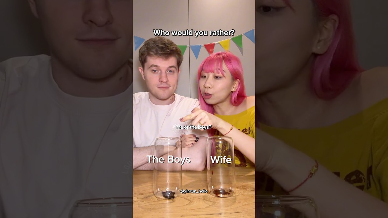 The audacity of that behaviour at the end!! 🤣 #wouldyourather #yinrunandluke #relationship #couple