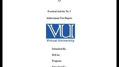 PSY 631/ PSYP631 PRACTICAL (Psychological Testing and Measurement Practical Overview)