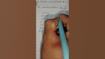 Multiplication by 9 / MATHS EDUCATION