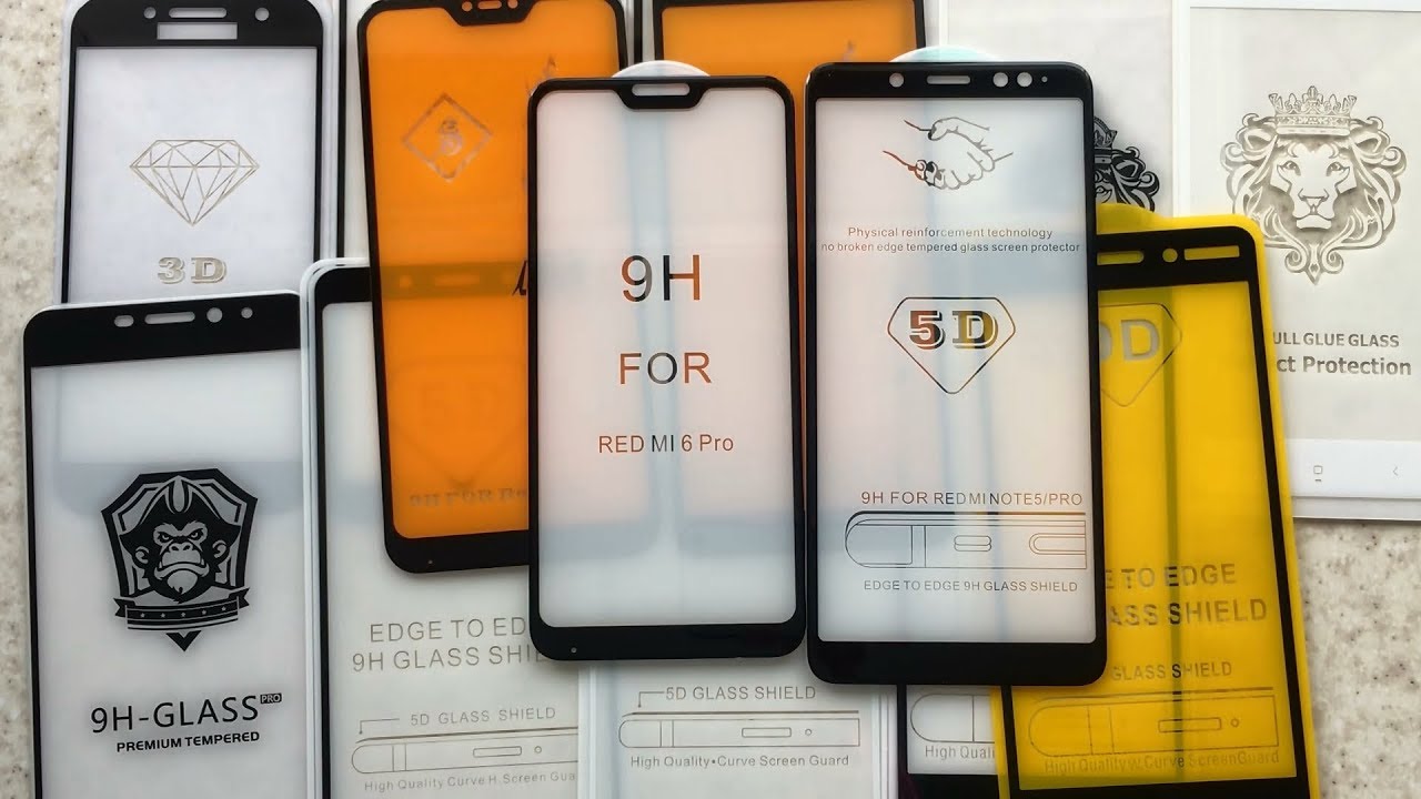 Какое защитное стекло выбрать? Сравнение всех видов стёкол на телефоны Xiaomi.