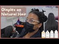 OLAPLEX On Natural Hair | How to Get the PERFECT Blowout | Wash Day Mini Vlog