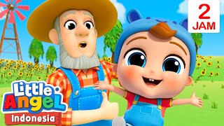 🐮🐴Bermain di Ternak Pak Mac🐔🐏 | Little Angel Bahasa Indonesia | Kartun dan Lagu Anak