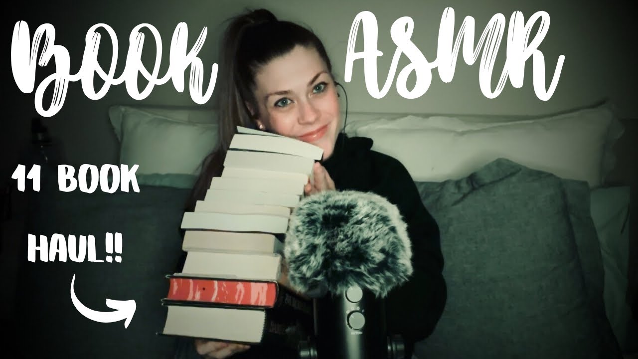 Asmr Book Stack BOOK HAUL ASMR π€ book tapping/ book scratching/ book tracing (WHISPERED ...