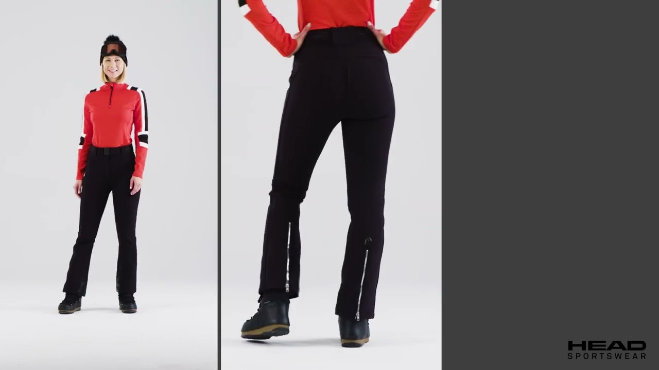 Nils Sportswear 2 Women Black Insulated Polyester Stretch Ski Snowboard  Pants 