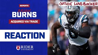 Reports: Giants have acquired OLB Brian Burns via trade with Panthers