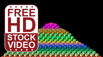 Free Stock Videos – abstract colorful hexagons moving and changing color randomly 3D animation